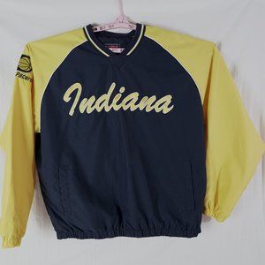 Vintage NBA Indiana Pacers Pullover Windbreaker Sweater Mens Basketball Jacket